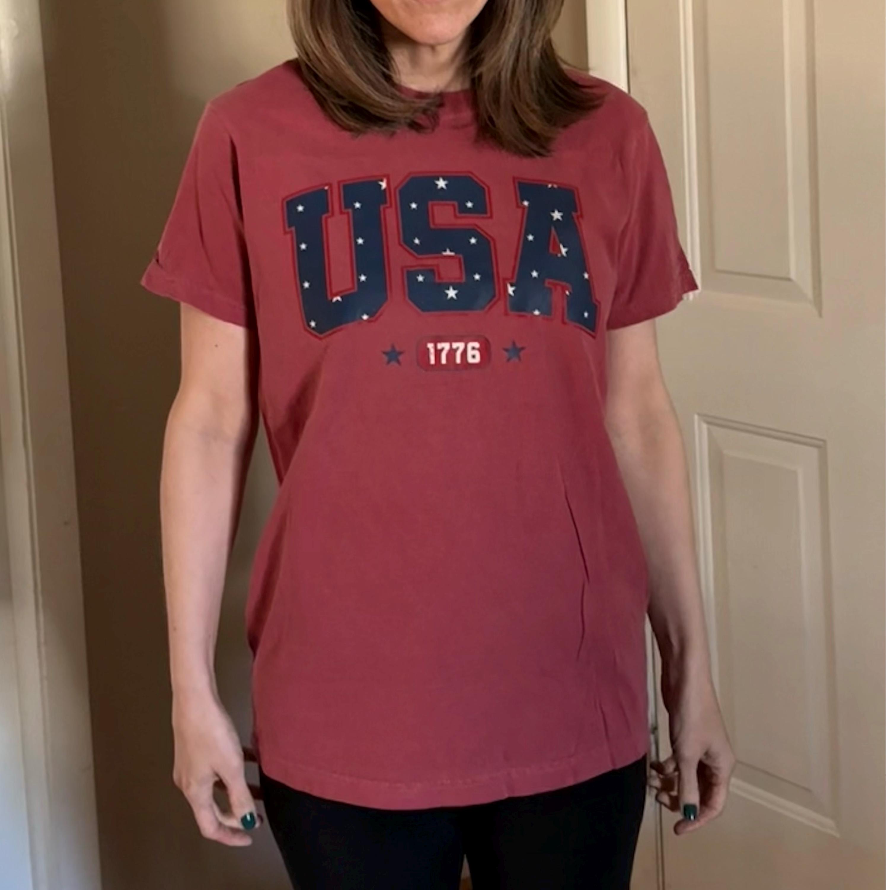 Comfort Colors® Womens USA Est 1776 Shirt, 4th Of July Shirt, Independence Day Shirt, Fourth Of July Tee, Memorial Day Shirt,Patriotic Shirt