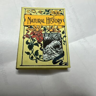 1:6 Scale Miniature Library Book, Antique Style Miniature