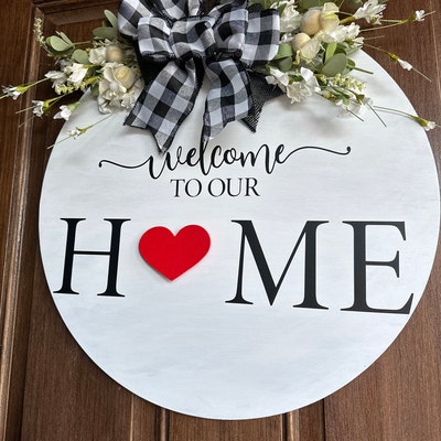 Interchangeable Sign for Front Door Seasonal Door Hanger - Etsy