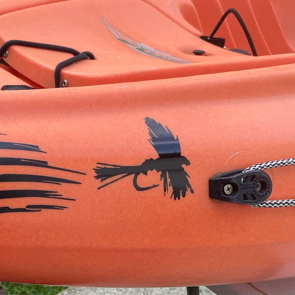 Fly Decal for Anglers, Fly Fishermen Decal, Fly Sticker, Trout Fish ...