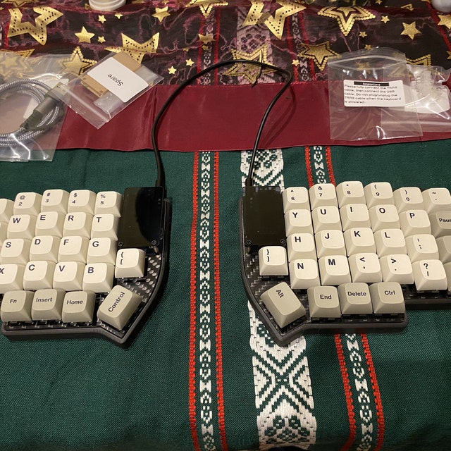すぐに使える Lily58 Pro 分割キーボード、組み立て済み MX キー 