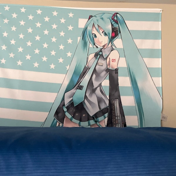 Hatsune Miku, American Flag, Vocaliod, - Etsy