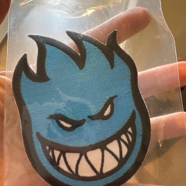 Vintage 90s Blue Spitfire Bighead NOS Skateboarding Embroidered