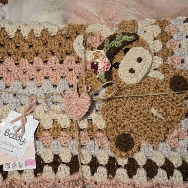 Baby Bee Luxe Blanket Plush - Salt Water main image 1