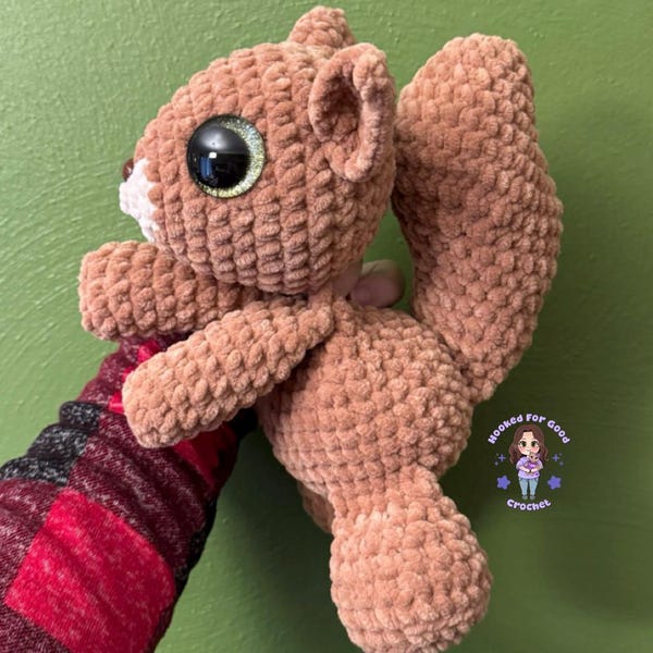 Sploot Pattern Squeak the Squirrel Crochet Pattern, Low Sew, Sploot Series - Etsy