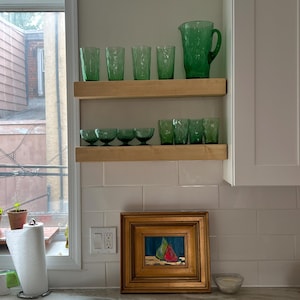 Wood Floating Shelf, Floating Shelf, Wall Shelves, Wall Shelf ...
