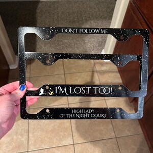 ACOTAR Velaris Painted Metal License Plate Frame OFFICIALLY LICENSED - Etsy
