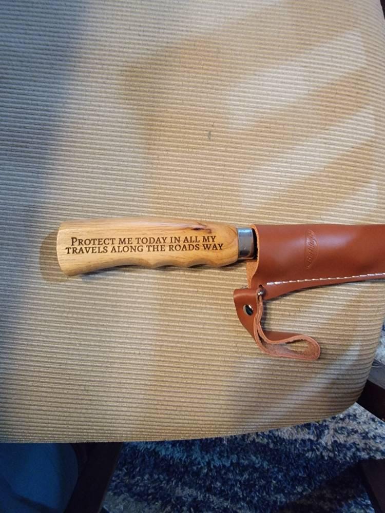 Personalized Fish Filet Knife, Custom Engraved Fisherman Knife, Leather Sheath included, Gift for Husband, Gift for Dad, Custom Hunter Knife