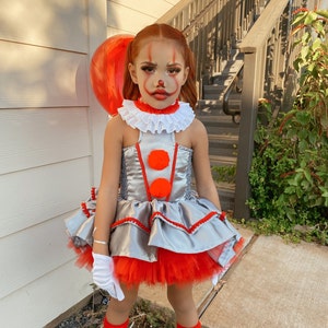 Pennywise Inspired Dress, It Clown Costume Includes Dress, Collar ...