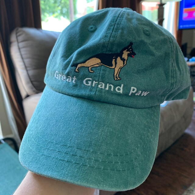 Fan-O-Menal - Cappello da baseball con ricamo, motivo: cane pastore pastore e il mio cane non morde nulla. Ha sapore 69723, nero