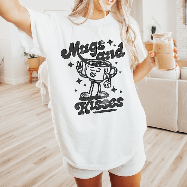 White Comfort Colors 1717 T-shirt Mockup| Oversized Mockup