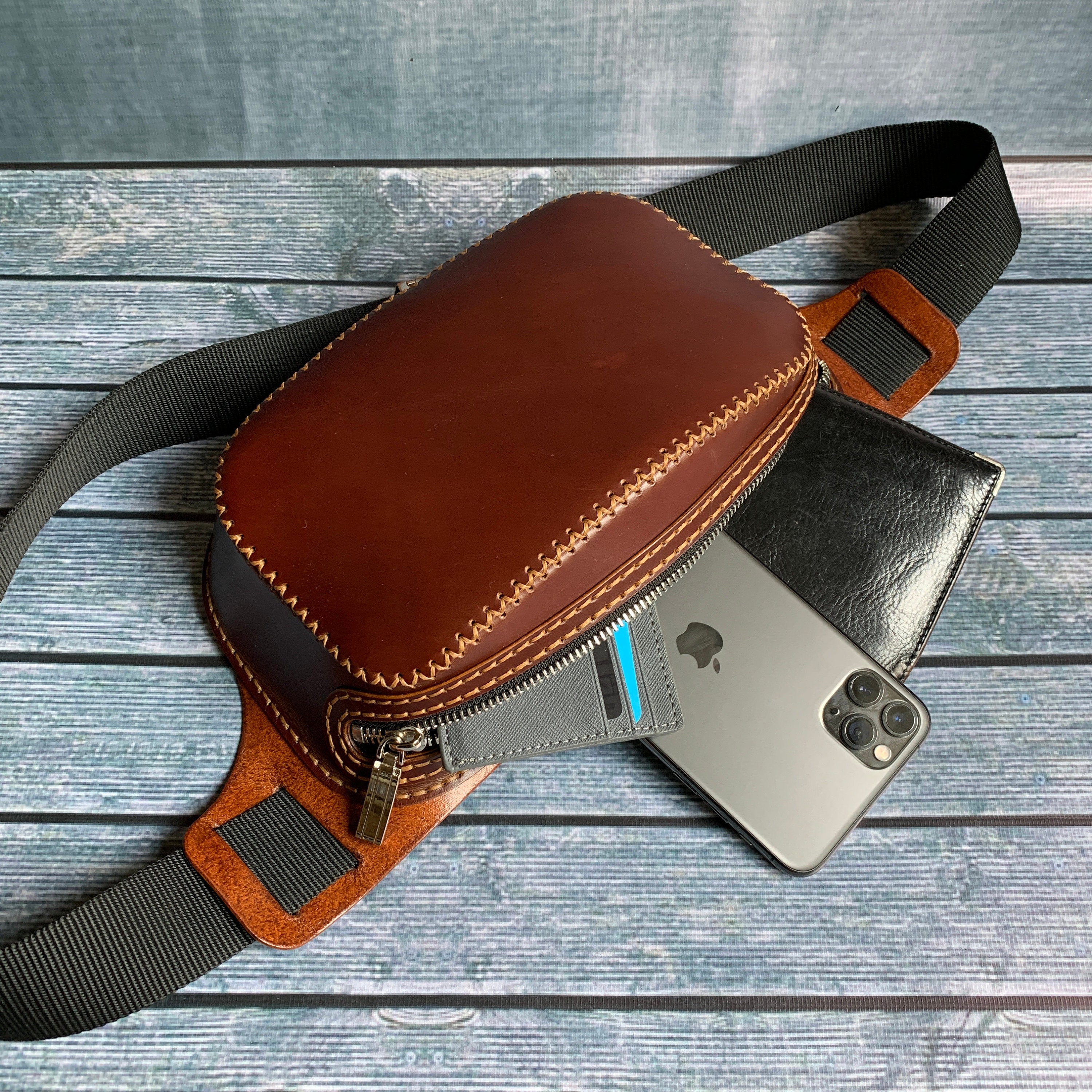 Fanny Pack Pattern Bum Bag pattern Leather DIY Pdf Download Hip