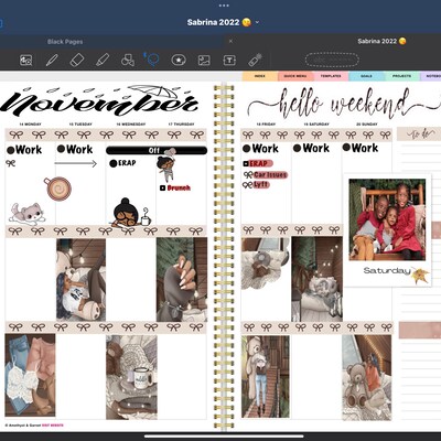 Printable Vertical Weekly Planner Sticker Kit Seance Foil Ready ...