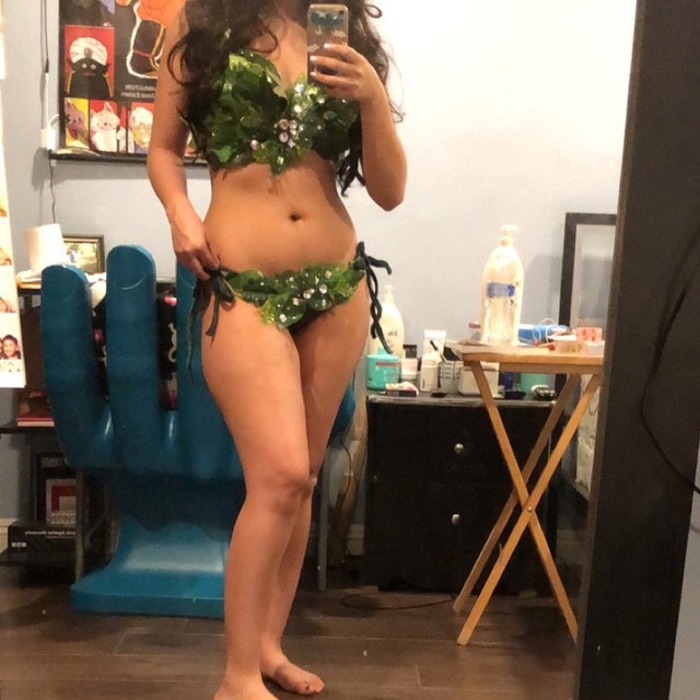 Sexy Adam & Eve Costume, Adult Woman Poison Ivy, Mother Nature, Forest,  Green Leaf Theme Wear Dance, Unique Halloween Costume Cosplay - Etsy