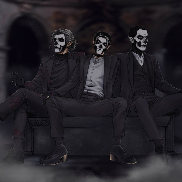 Copia | Ghost Poster | Metal Music | Digital Poster | Room Decor | Home ...