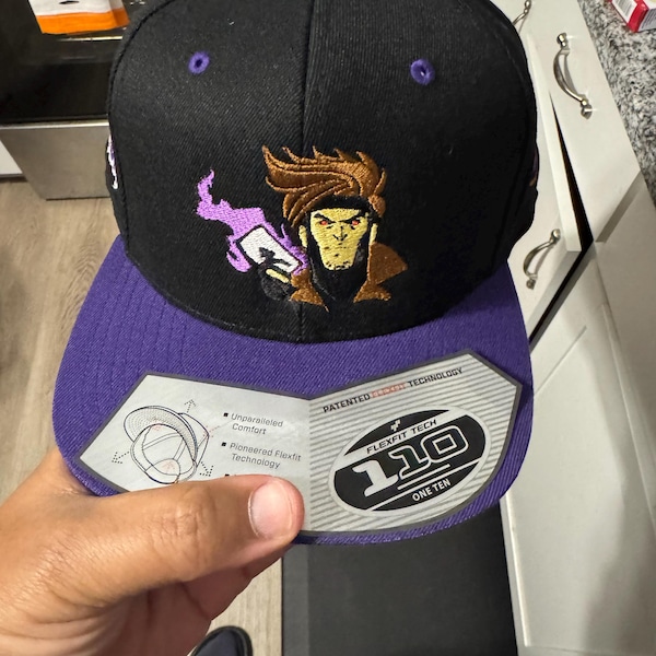 Gambit Inspired Marvel Embroidered Hat | X-men Character Cap | Custom ...