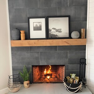 Fireplace Mantel // Mantel // Rustic Wood Mantel // Custom - Etsy
