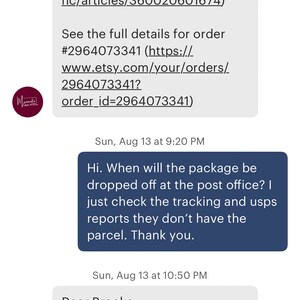 Comprador de Etsy ha añadido una foto de su compra