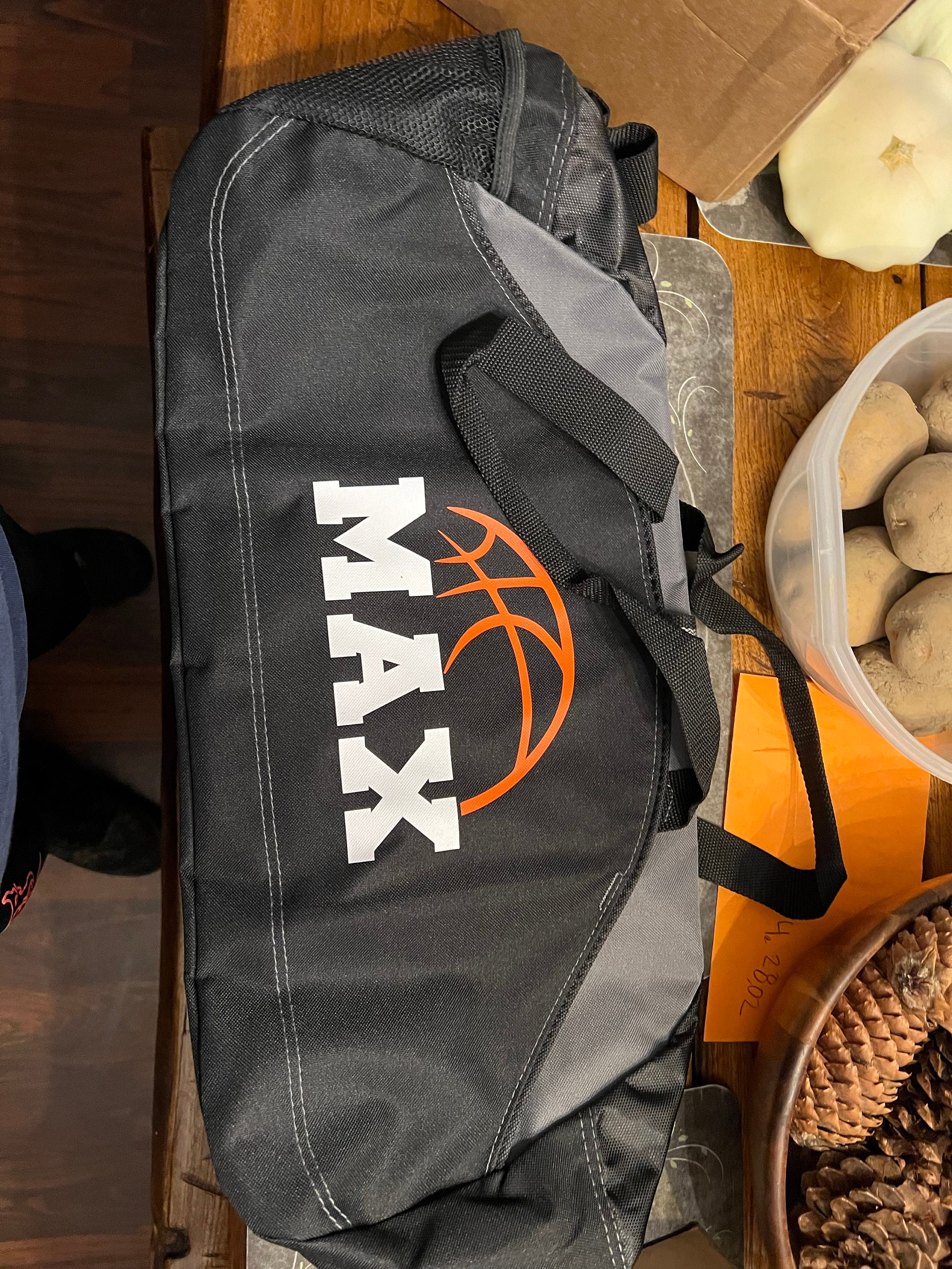 Custom Basketball, Basketball Duffle Bag, Personalized Bag, Basketball Bag, Basketball Player, Basketball Boy, Love Basketball, Duffle Bag
