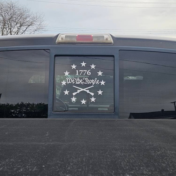 We the People 1776 Circle of Stars 2nd Amendment Car Truck Van Window ...