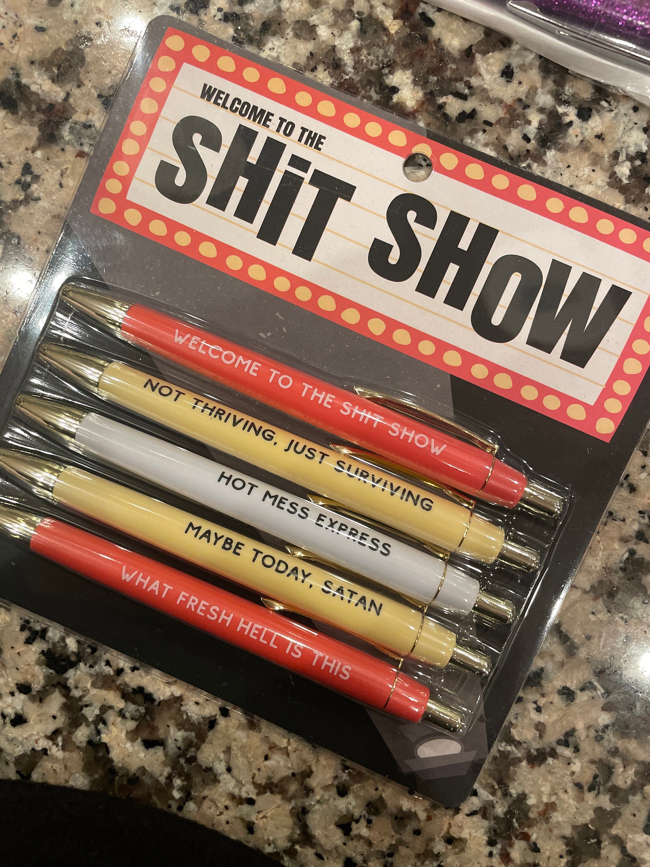 Welcome To The Shit Show Pen Set (funny)