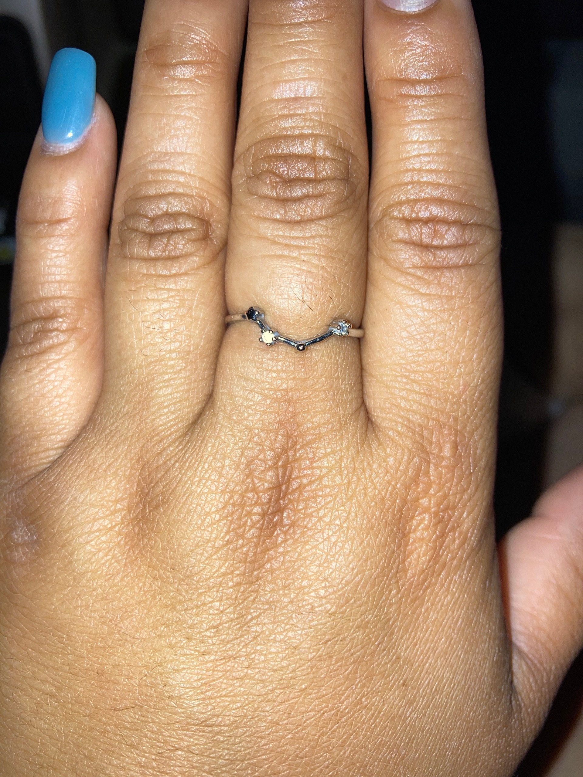 Dainty Zodiac Star Ring For Women Constellation Astrology Horoscope Jewelry Personalized Celestial Birthday Gift Mother&#39;s Day Gift In Box