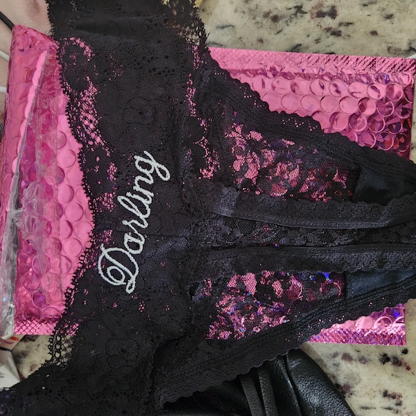 Personalized Boyfriend Panty. Bridal Lingerie. Girlfriend Gift