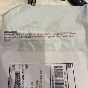 Amanda added a photo of their purchase