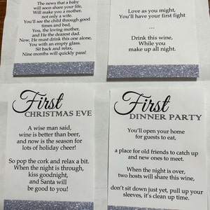 5 Bridal Shower Wine Labels First - Etsy