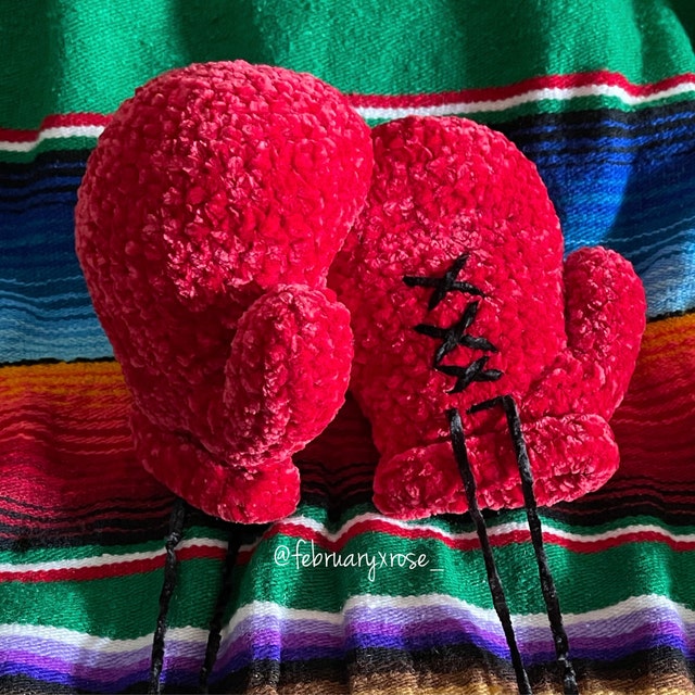 A customer's finished Baby Boxer Crochet Pattern