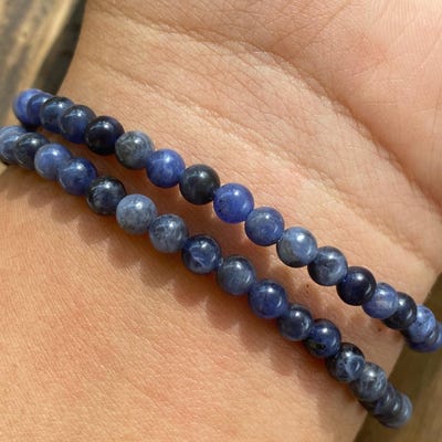 Wholesale 6 Pcs Natural Garnet 2x4mm 7.5" Crystal Healing Stretch - Foto 2