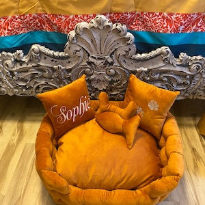 Dog Bed, Large Dog Bed, Extra Large Dog Bed, Velvet Dog Bed, Custom Dog