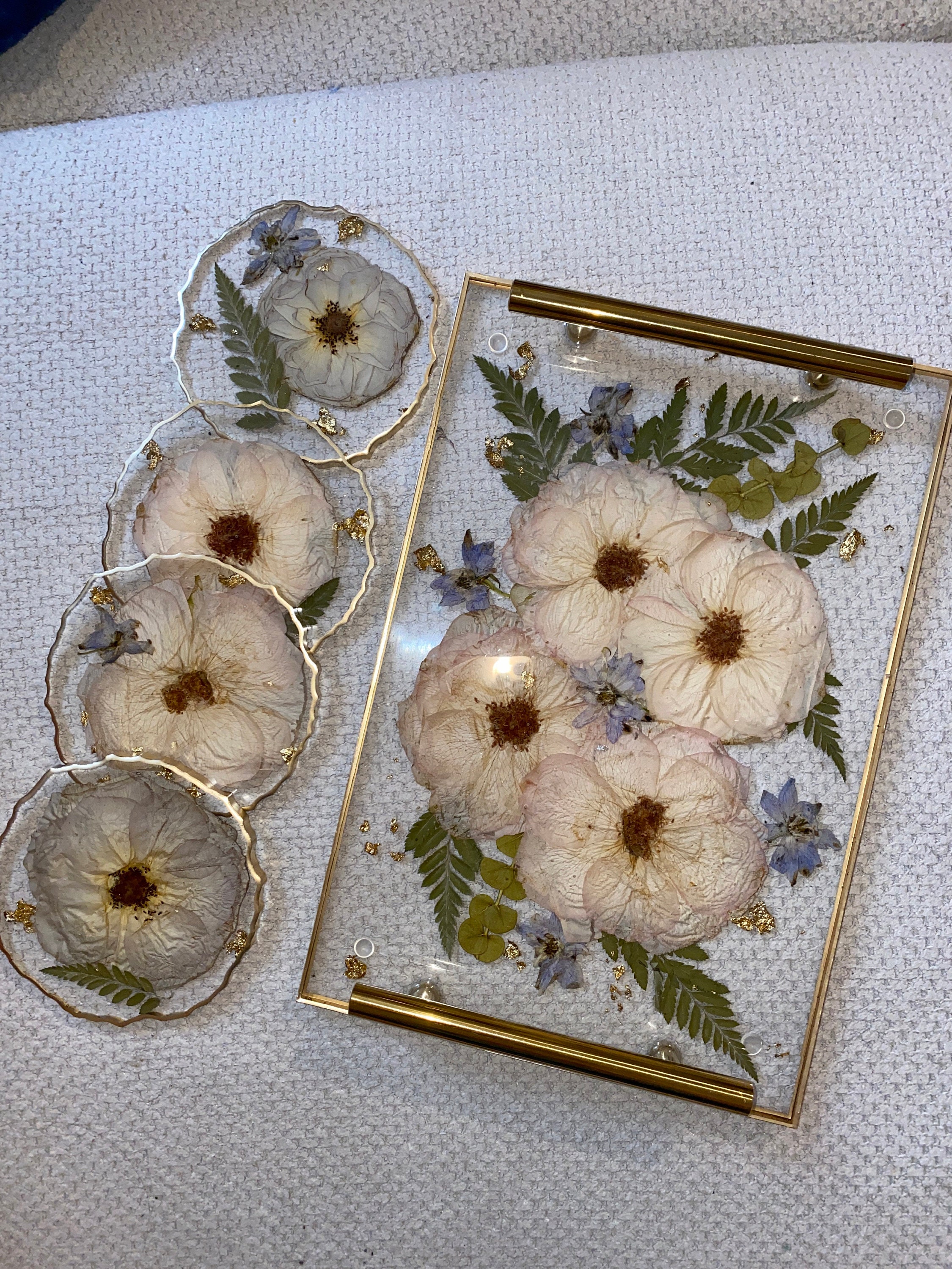 Preserved flowers from Brittany's etsy review