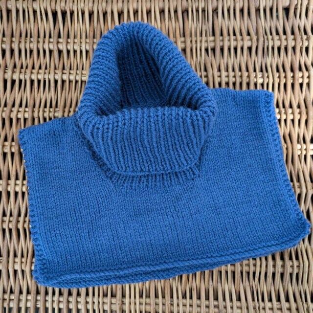 80s Vintage Knit Polo Dickie Pattern, Turtleneck Insert (PDF