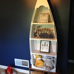 5 foot row boat bookcase Custom Handmade Wood Boat Etsy