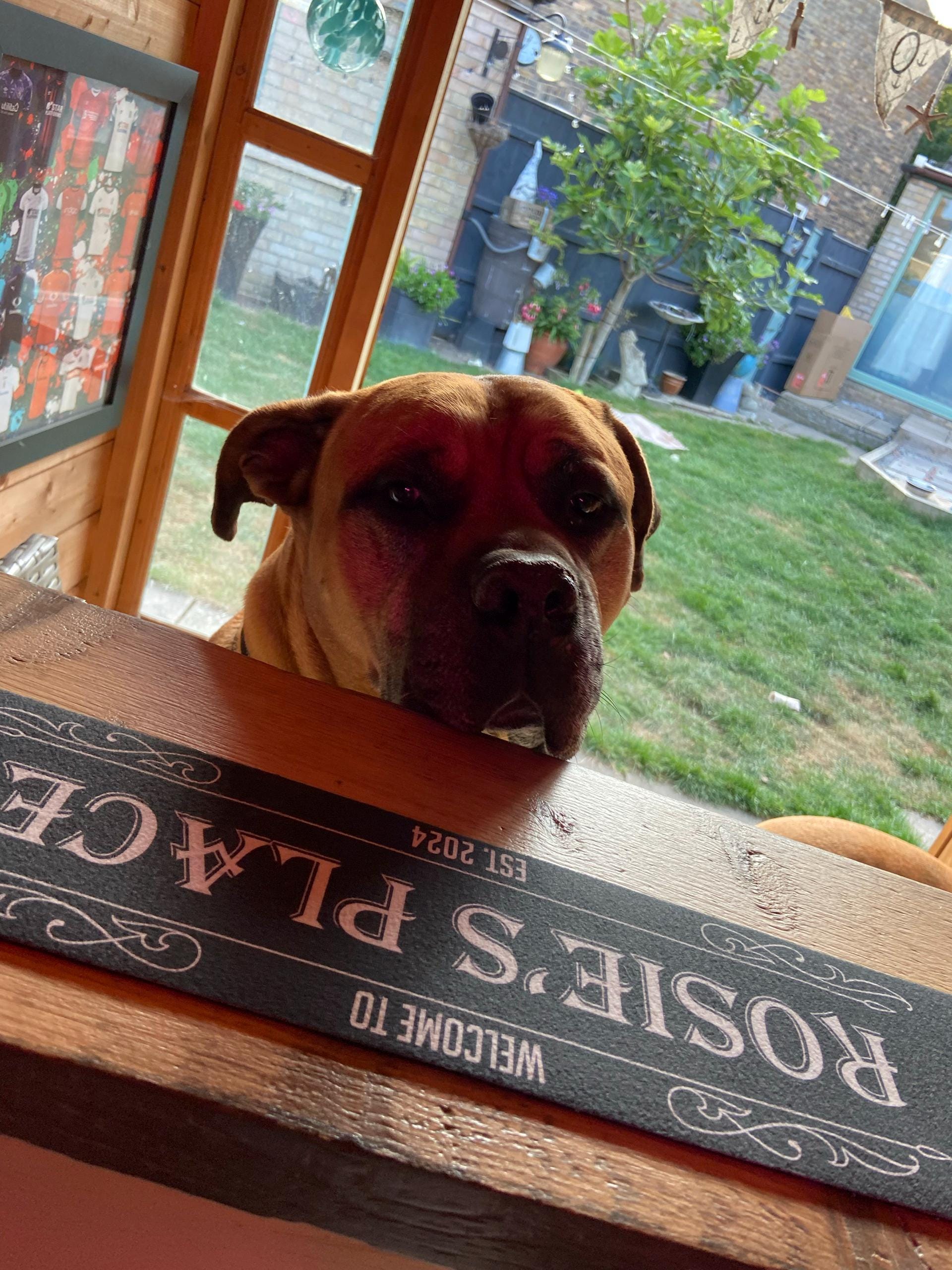 Personalised Vintage Bar Mat | Home Bar, Pub Shed Accessory | Slim Mat / Runner | Gifts for Him for the Family | Father&#39;s Day Gifts for Dad