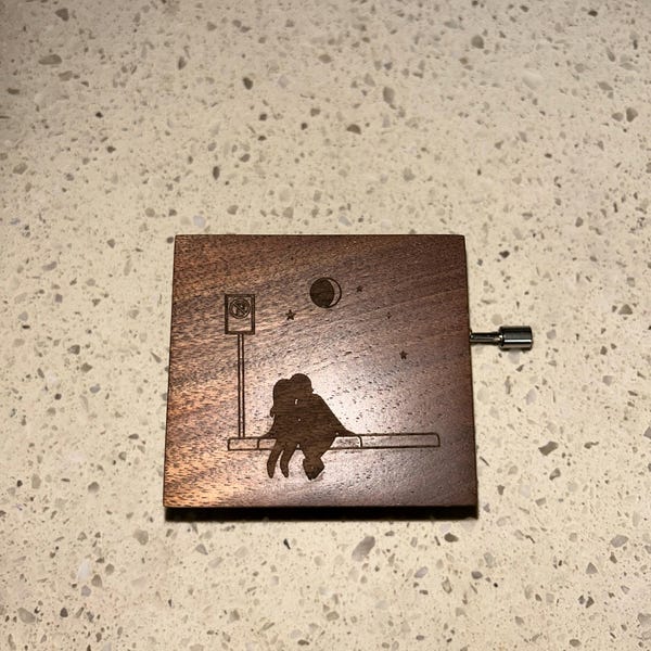Music Box Movement Custom Personalized Music Box | Small Vintage Wooden Music Box | Walnut ...