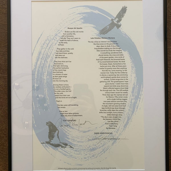 Letterpress Poetry Broadside Print —