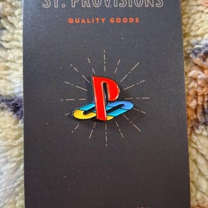 Playstation Pin - Retro Gaming Enamel Pin - PS1 PS2 90s Nostalgia
