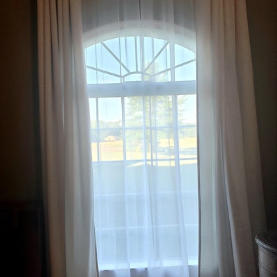 Extra Long Faux Silk Curtains - Custom Made Two-Story Drapes Up To 24ft, Silver Grommets