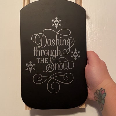 Dashing Through the Snow Lyrics Christmas SVG DXF Digital Cut Files - Etsy