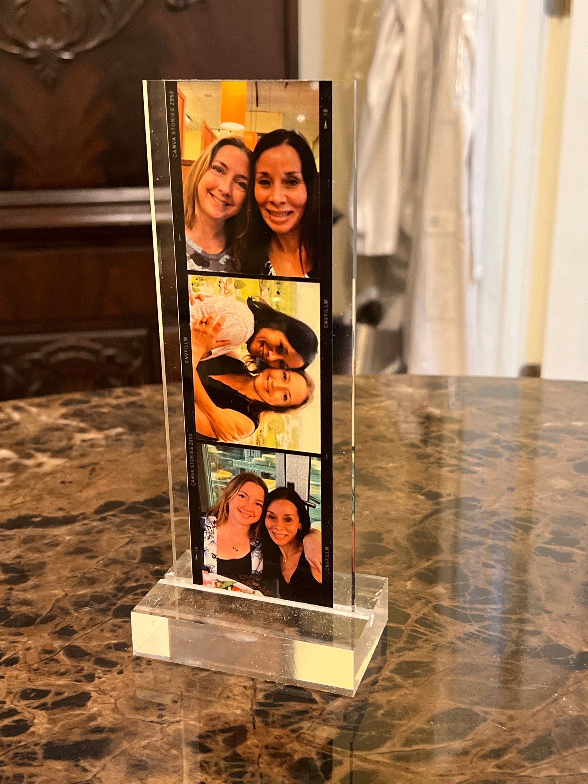 Personalized Film Photo Gift Acrylic Stand Custom Couple Photos Bestfriend Family Memory Anniversary Gifts for Her Meaningful Photo Keepsake