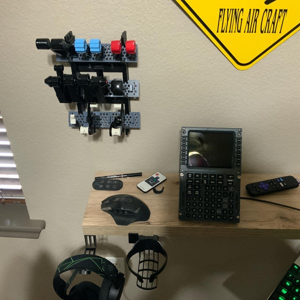 Flight Simulator Racks Honeycomb Modular Throttle Rack System / Flight Simulation Wall-mounted ...