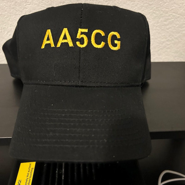 Embroidered Call Sign and Name Amateur Radio Operator Patriotic Hat ...