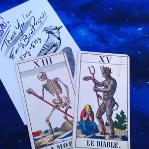Tarot Replacement Card Single IJJ Swiss French 1970s Us Games