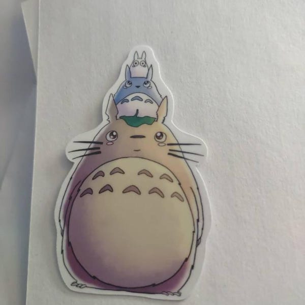 Totoro Sticker | Cute Studio Ghibli Vinyl Decal | Anime Aesthetic ...