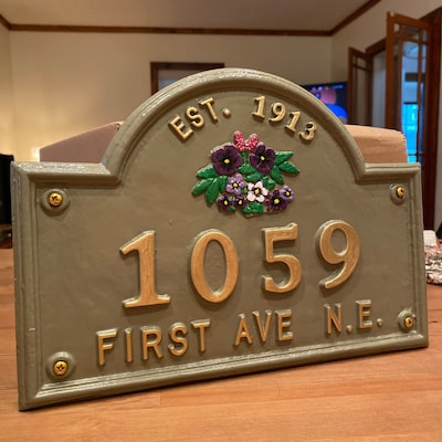 Edwardian /old Victorian Style English House Name Sign. Personalised ...