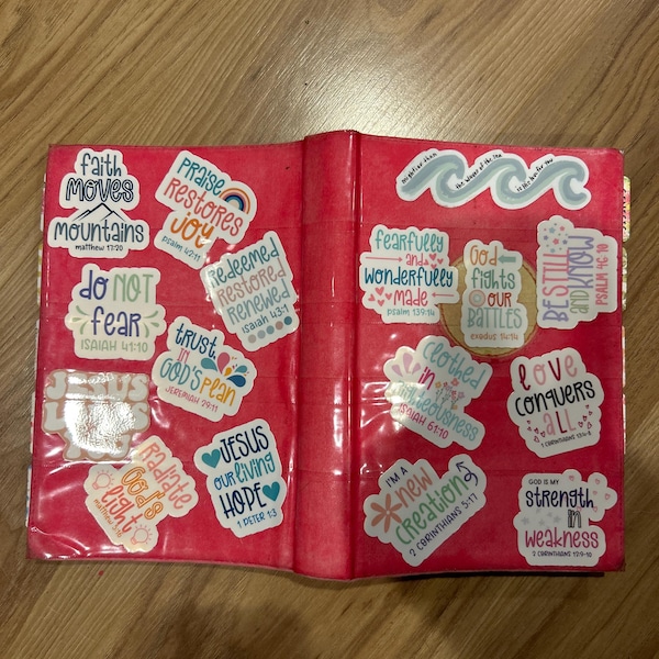 5 - 20 Inspirational Christian Bible Verse Waterproof Die-cut Stickers ...