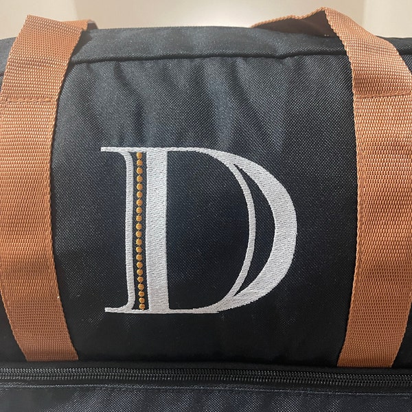 Two-color Block Monogram Embroidery: 3, 3.5 & 4 Inch Sizes #534 DAX - Etsy