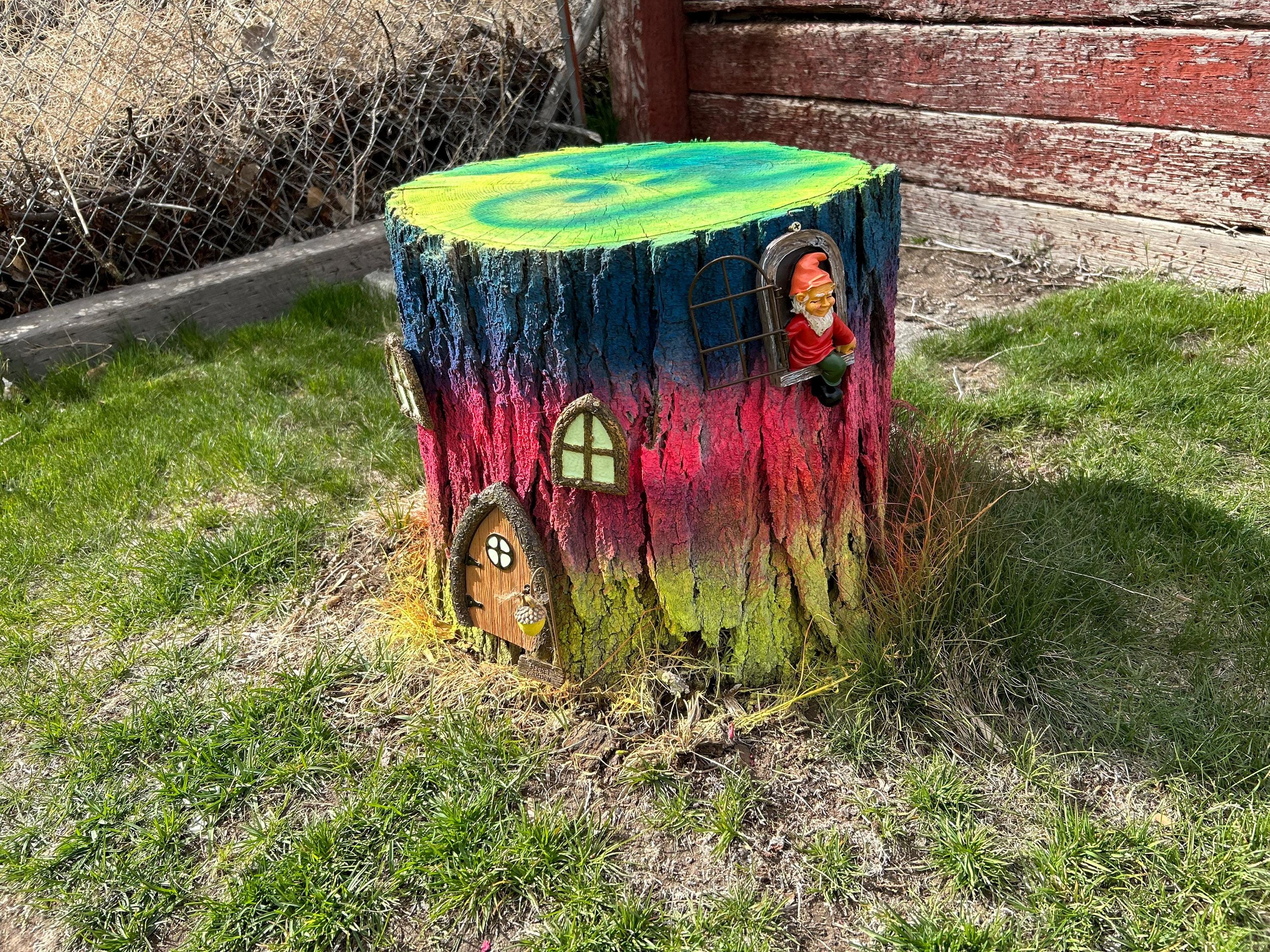 Fairy Door and Windows for Trees Glow in The Dark - Fairy Tree Door- fairy garden- Fairy house - Fairy door for trees- gnome door